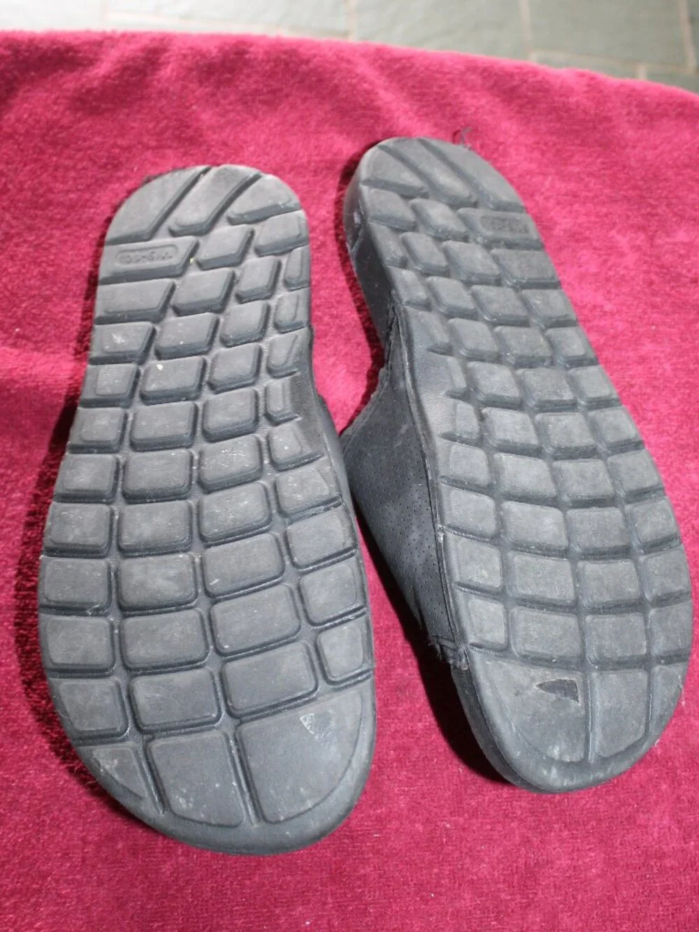 Men's Slide Sandals Black and Orange